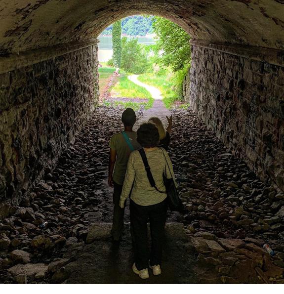 View through the tunnel at Lenoir